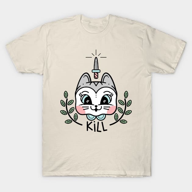 kill kitty T-Shirt by cunchun